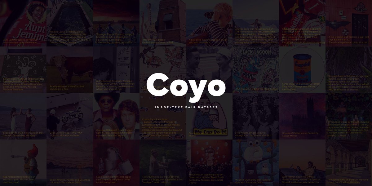 _akhaliq's tweet photo. COYO-700M, a large-scale dataset that contains 747M image-text pairs as well as many other meta-attributes to increase the usability to train various models
github: https://t.co/3J3hh5ocSu https://t.co/nTbN9MztnD