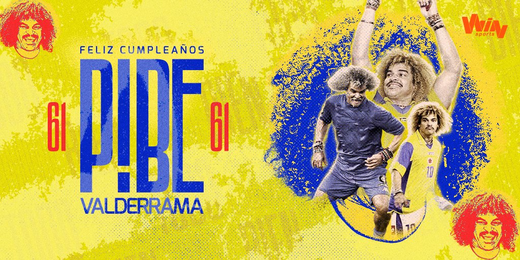Win Sports (@winsportstv) on Twitter photo ¡El eterno 10 de la Selección, el crack que puso al fútbol colombiano en la mira de todo el mundo, el 10 de todos! 🎂🇨🇴🥳 .... ¡Feliz Cumpleaños <a href="/PibeValderramaP/">Carlos Valderrama</a> ! 🔟🇨🇴⚽ ¡El eterno 10 de la Selección, el crack que puso al fútbol colombiano en la mira de todo el mundo, el 10 de todos! 🎂🇨🇴🥳 .... ¡Feliz Cumpleaños <a href="/PibeValderramaP/">Carlos Valderrama</a> ! 🔟🇨🇴⚽