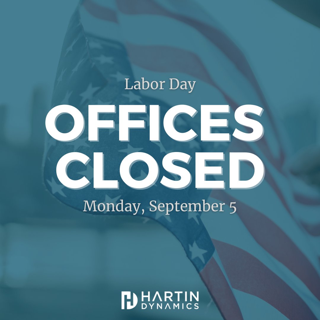 Our office will be closed Monday, September 5, in observance of the #LaborDay holiday. We hope you and your family have a fun and safe weekend!