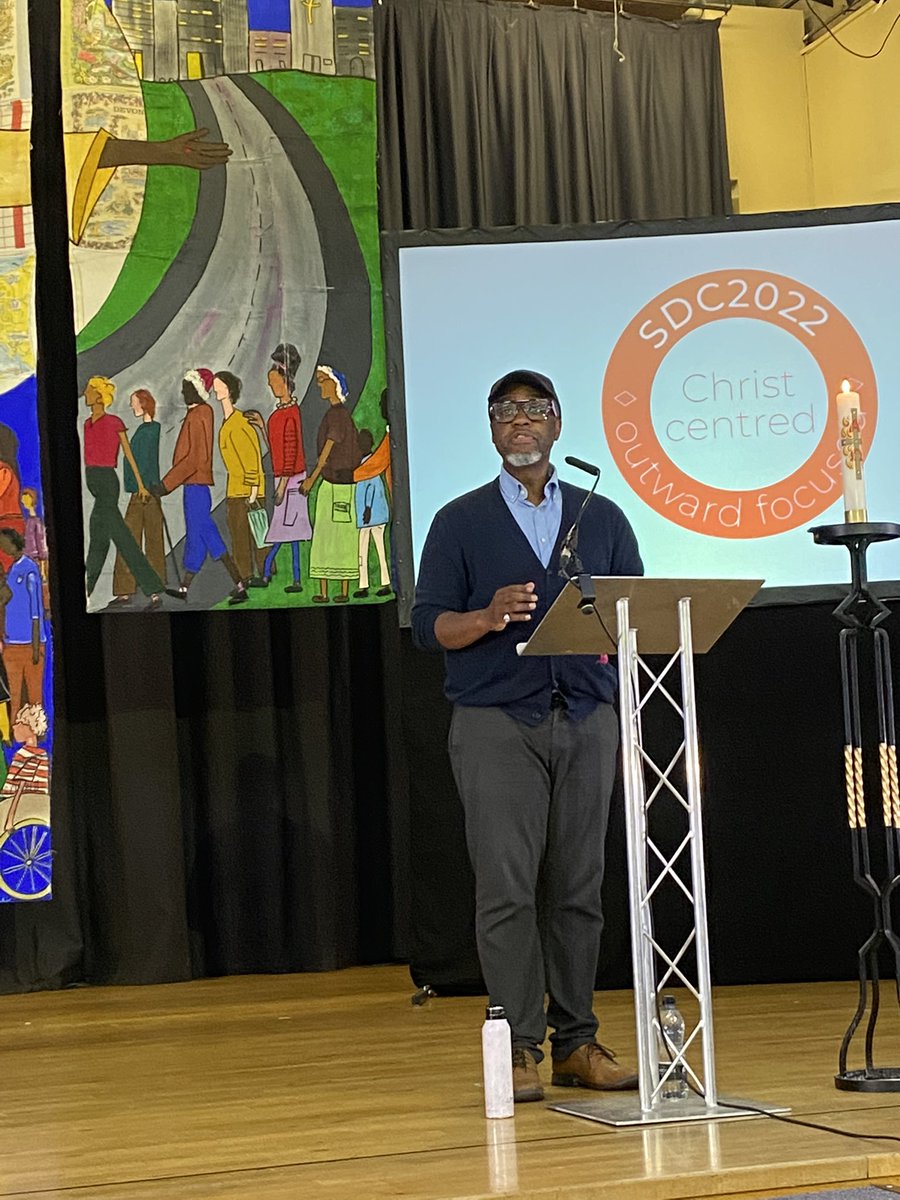 BishopSouthwark's tweet photo. Welcome @AzariahAnglican to #SDC2022 @SouthwarkCofE and thank you for challenging us to focus not on the ‘working week’ but on living life abundantly - discovering the missing pieces in ourselves and attentive to others that no-one be left behind #Christcentred #Outwardfocused https://t.co/Zn2LMAqHw4