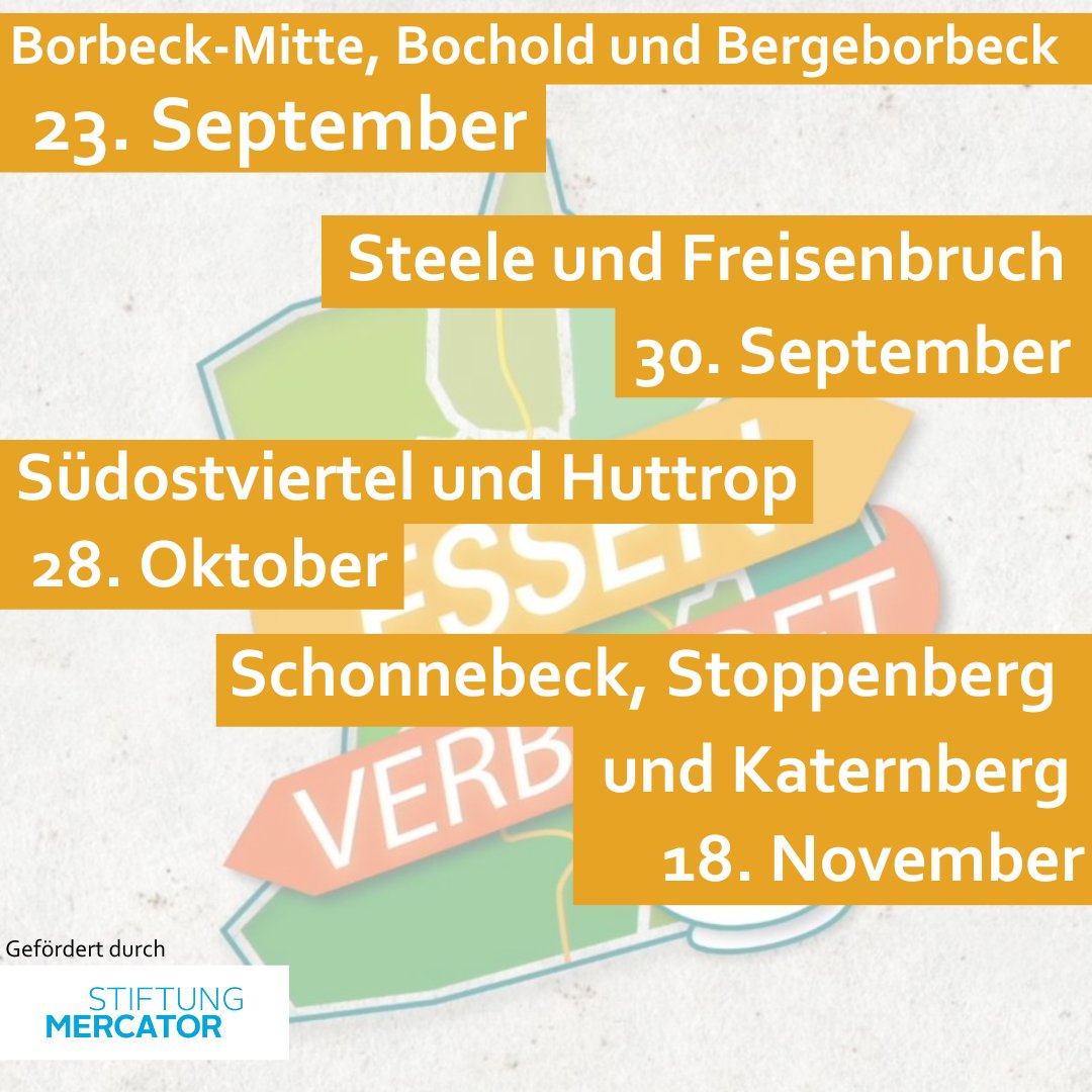 ehrenamtessen's tweet photo. "Essen verbindet" – In entspannter Runde mit leckerem Essen stellt sich das #Ehrenamt aus Deinem #Quartier vor. Mehr Infos unter https://t.co/86VyA4G6dF

Danke @MercatorDE 

#essenverbindet #ehrenamtessen #stiftungmercator #engagement #borbeck #steele #südostviertel #katernberg https://t.co/CZ28VbzAcP