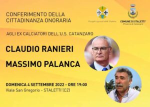 Catanzaroinforma.it  Il Comune di Stalettì conferisce la cittadinanza onoraria a Ranieri e Palanca ow.ly/rKor103Yalq