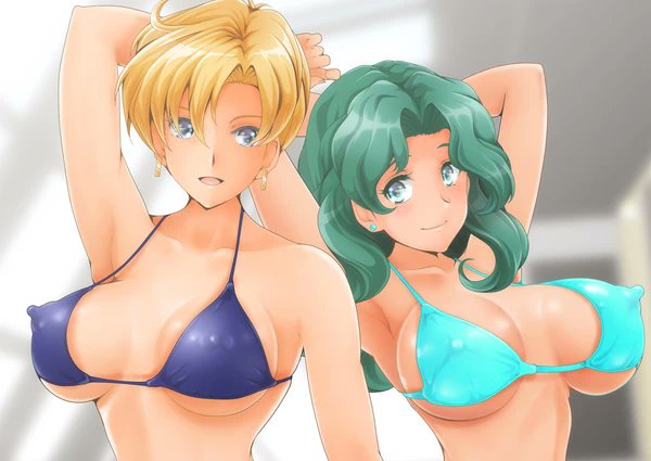 過去絵なんだぜ。
はるかさんとみちるさんビキニなのぜ。 