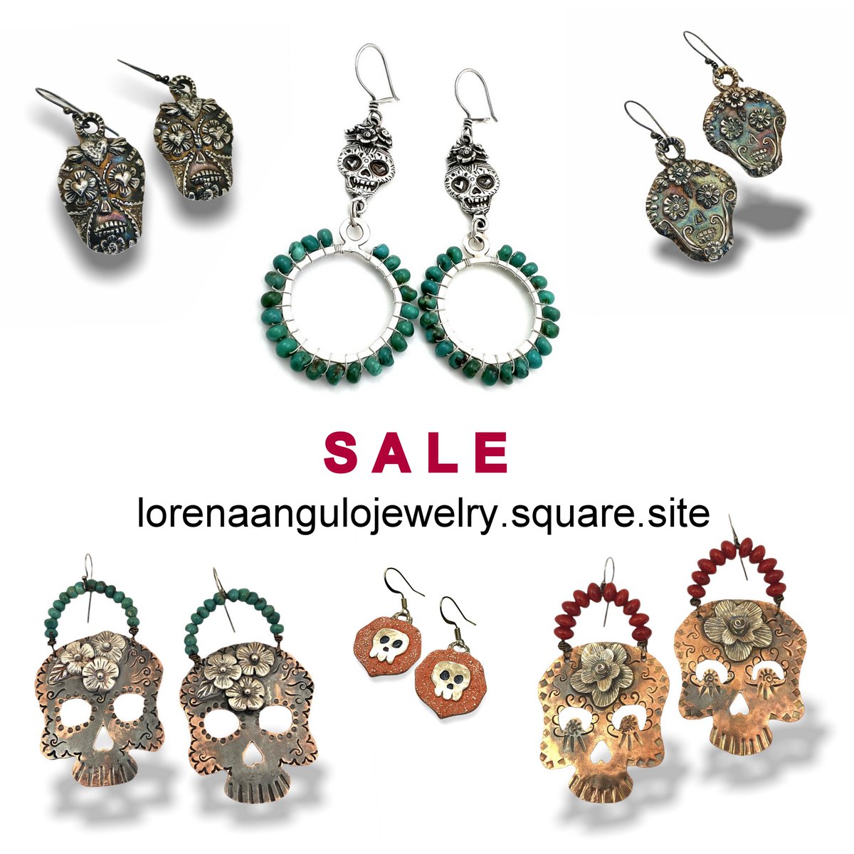 LorenaAngulo's tweet image. These and other earrings in my shop are on sale now!
Visit my online shop
lorenaangulojewelry.square.site