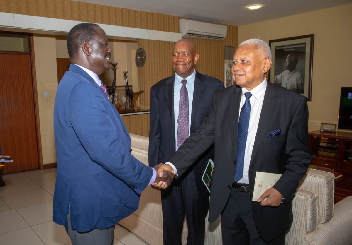 PL ⁦<a href="/RailaOdinga/">The Raila Odinga Amolo Foundation</a>⁩ today held a meeting with members of the Africa Judges and Jurists forum who called on him at Capitol Hill office today.