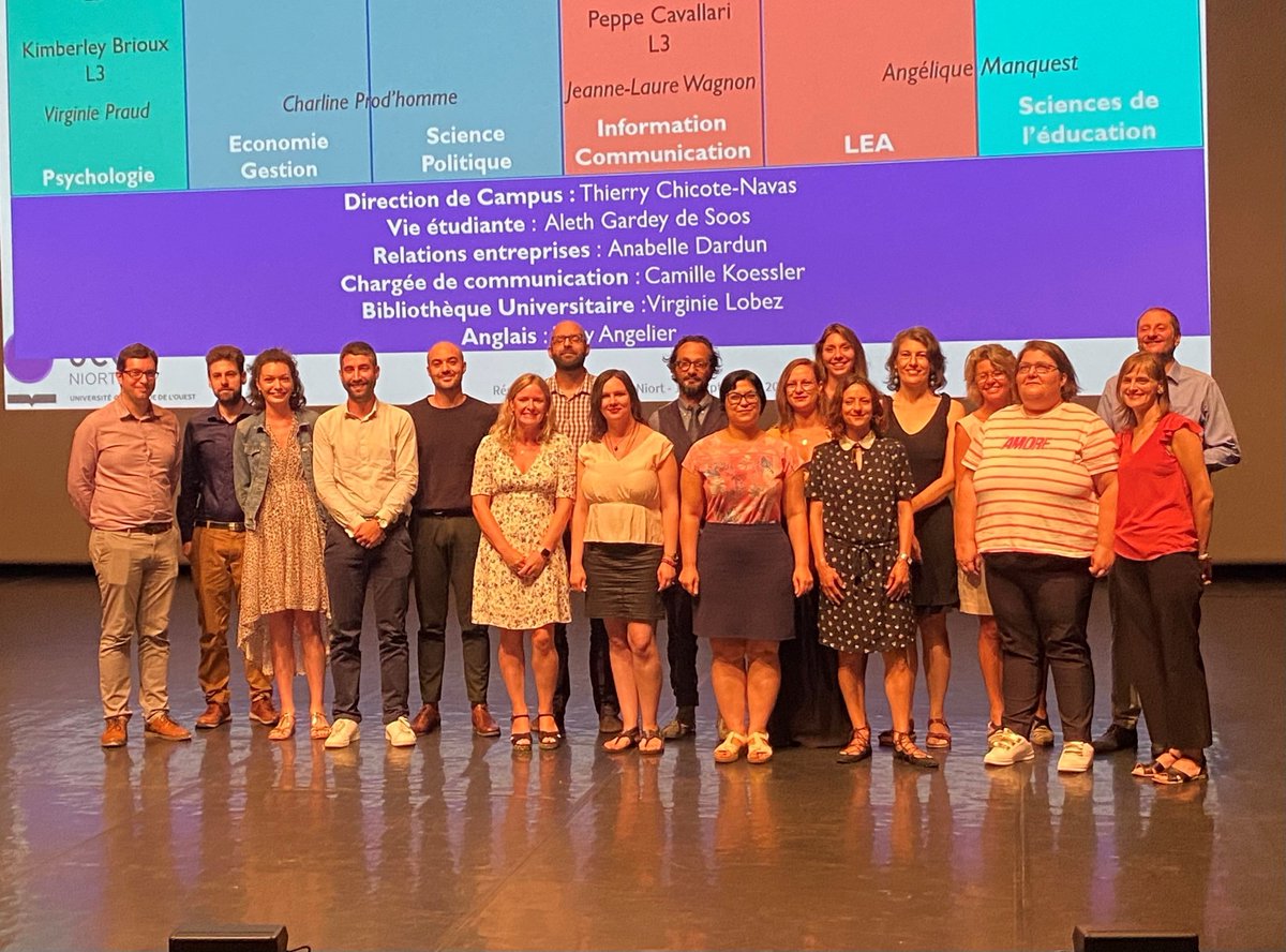 Hier, les équipes d'<a href="/NiortUco/">UCO Niort</a> ont accueilli les 380 étudiant.e.s au <a href="/LeMoulinDuRoc/">Le Moulin Du Roc</a> ! Bienvenue à toutes et à tous et belle rentrée !