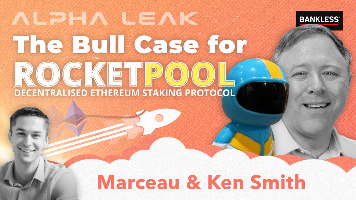 Bankless (@banklesshq) on Twitter photo 🚨The Bull Case for <a href="/Rocket_Pool/">Rocket Pool</a>🚨
Rocket Pool is the ONLY permissionless ETH Staking protocol
But can it really outperform centralized alternatives?
Does $RPL ($440m) have what it takes to dethrone $LDO ($2.2b)?
LIVE
- 10am PST
- 1pm EST
WATCH📺👀
youtu.be/bQK9Yr1BpQw 🚨The Bull Case for <a href="/Rocket_Pool/">Rocket Pool</a>🚨
Rocket Pool is the ONLY permissionless ETH Staking protocol
But can it really outperform centralized alternatives?
Does $RPL ($440m) have what it takes to dethrone $LDO ($2.2b)?
LIVE
- 10am PST
- 1pm EST
WATCH📺👀
youtu.be/bQK9Yr1BpQw