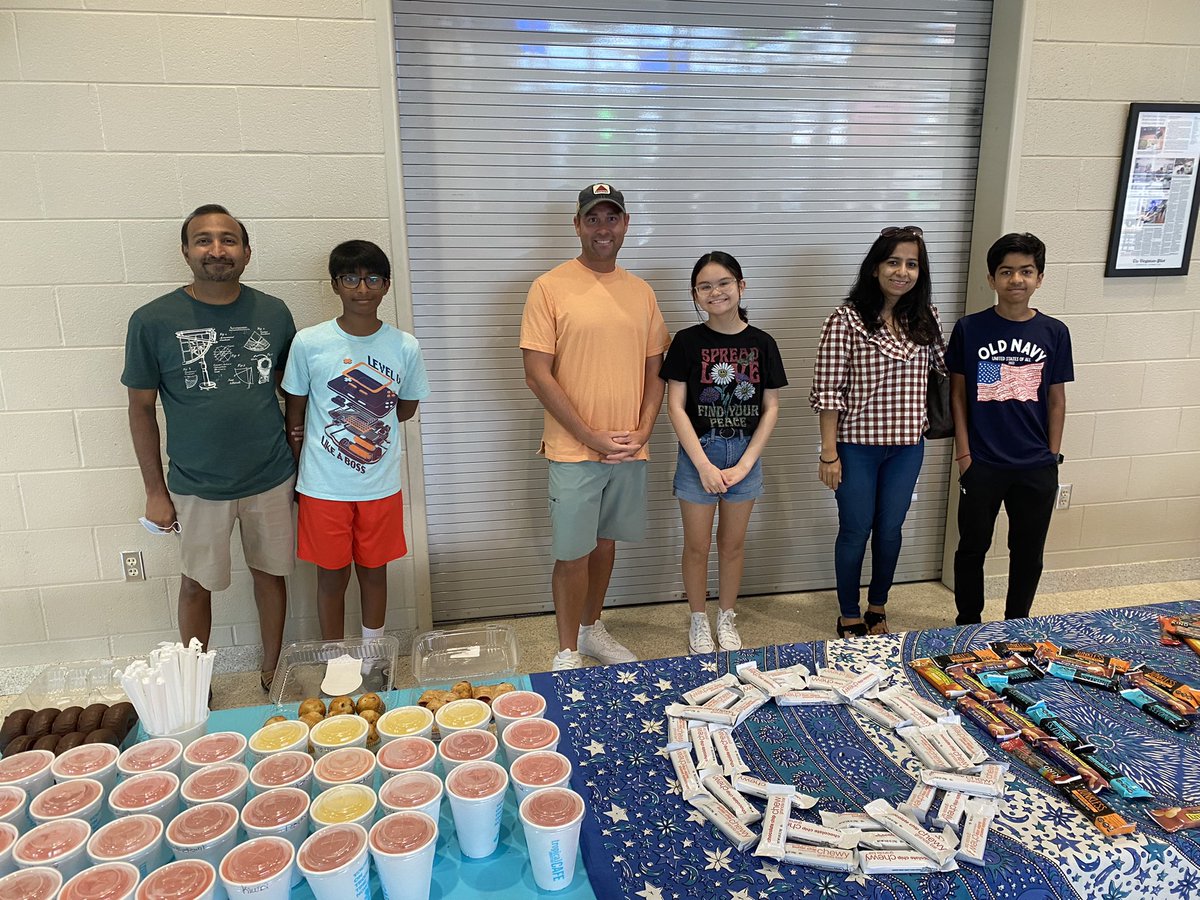 These wonderful NJHS students and their parents came to set up our staff breakfast this morning! We also received donations from so many other members. Our ODS staff sends a huge thank you! 💙🌊 <a href="/BrickellAcademy/">Old Donation School</a>