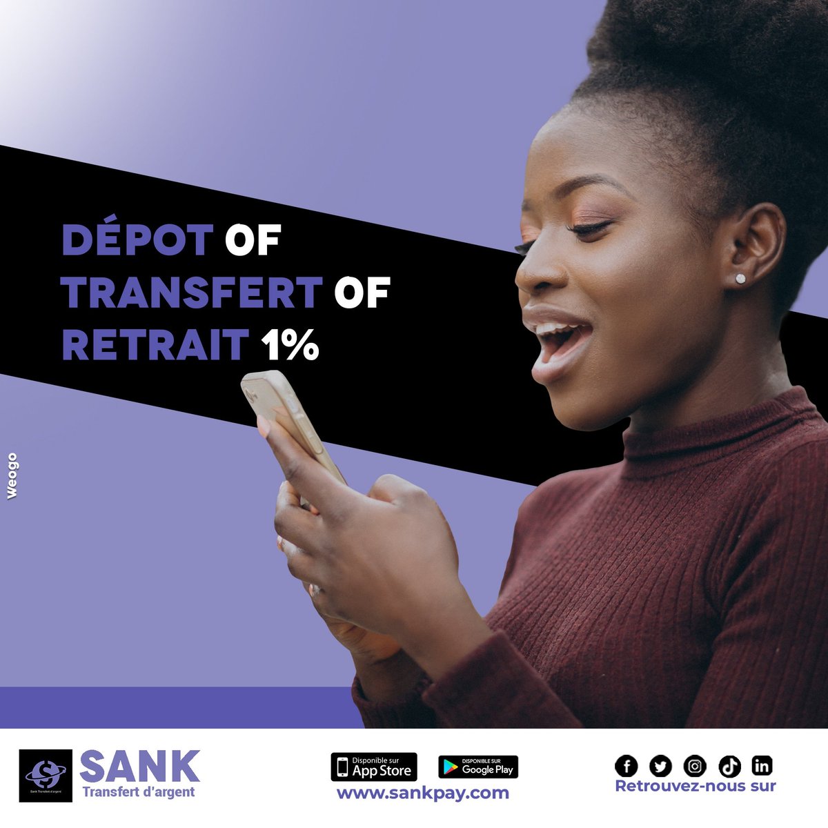 Sankpay's tweet photo. Qu'est ce que tu attends ?

Téléchargez vite l'application mobile Sank sur Play store https://t.co/pQ10MBhvaL et App store https://t.co/Od0gWgks41

Visitez nous sur https://t.co/7R1RIcKtQd https://t.co/emDrfCHmzG