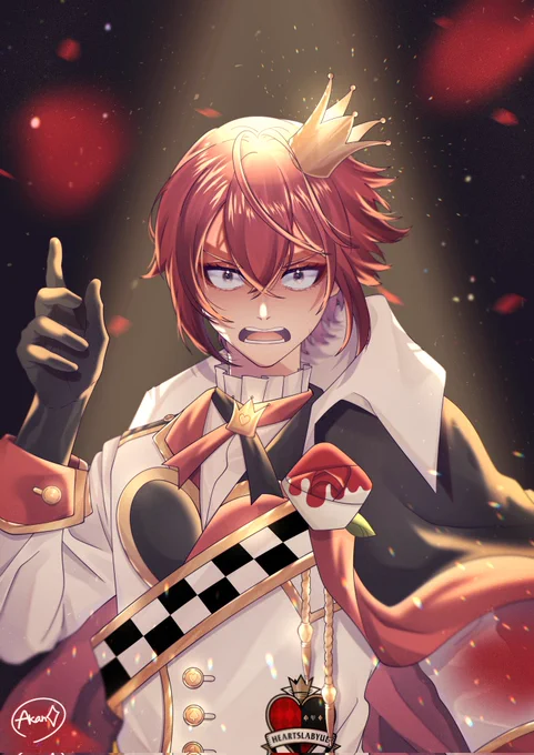 #ツイステファンアート真紅の暴君 
