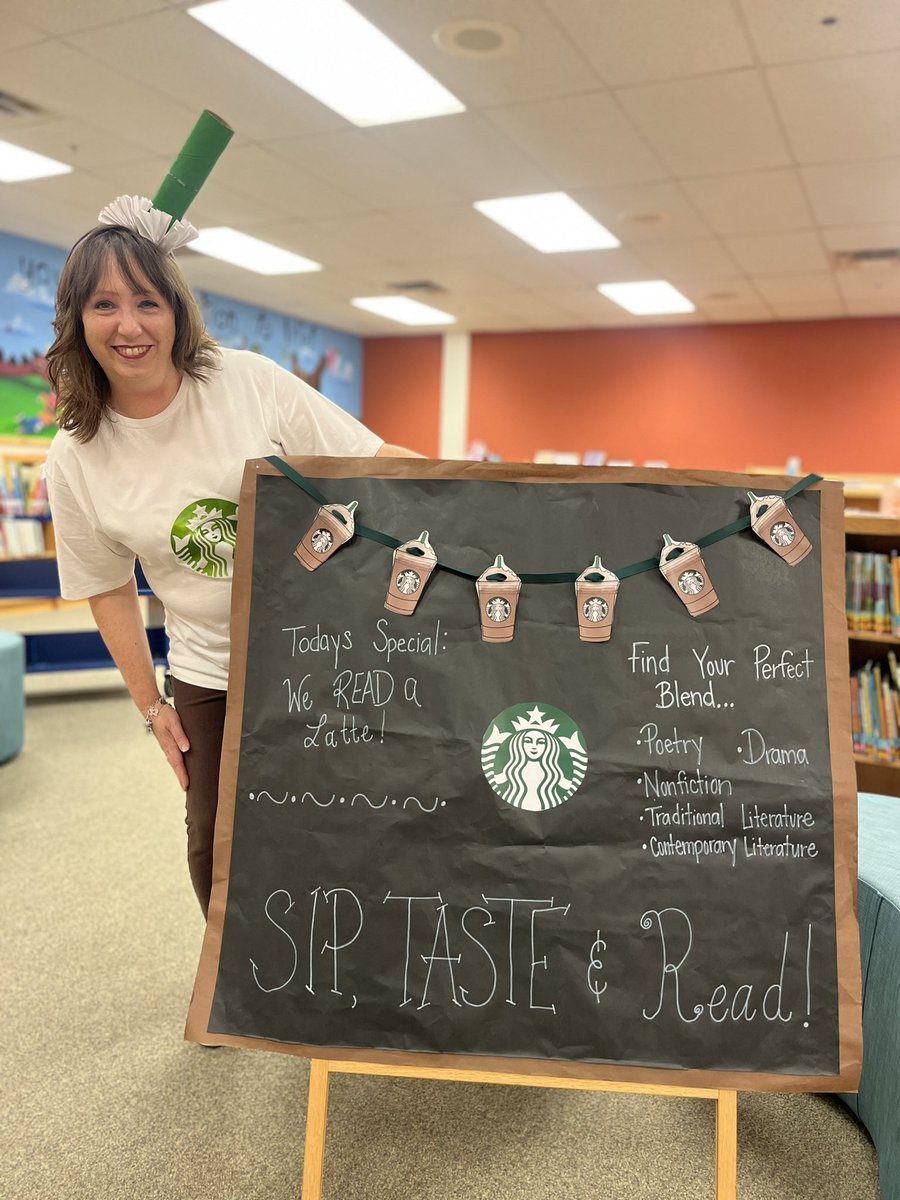 CourtneyMunoz's tweet photo. Book tasting going on in 5th grade today in @janette_teaches class! Our librarian @mrskteaches7 is incredibly creative and setup the library for the Starbooks genre tasting for 5th before they head into the genres! βοΈ #Starbooks @WardWranglers #genrestudy @nisdelemelar @NISDLib https://t.co/uRZdkC1X1h