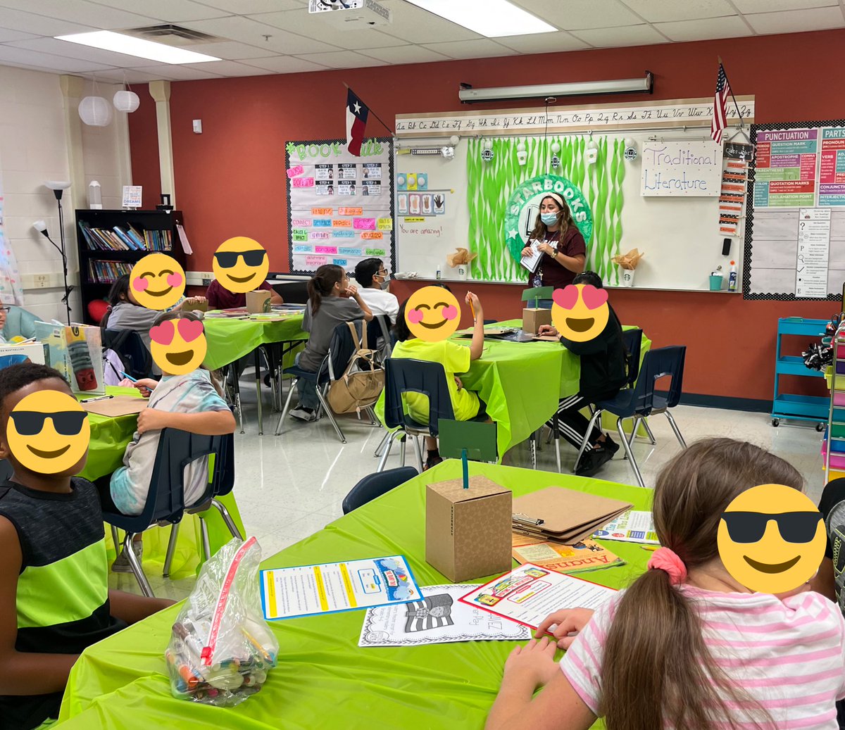 CourtneyMunoz's tweet photo. Book tasting going on in 5th grade today in @janette_teaches class! Our librarian @mrskteaches7 is incredibly creative and setup the library for the Starbooks genre tasting for 5th before they head into the genres! βοΈ #Starbooks @WardWranglers #genrestudy @nisdelemelar @NISDLib https://t.co/uRZdkC1X1h