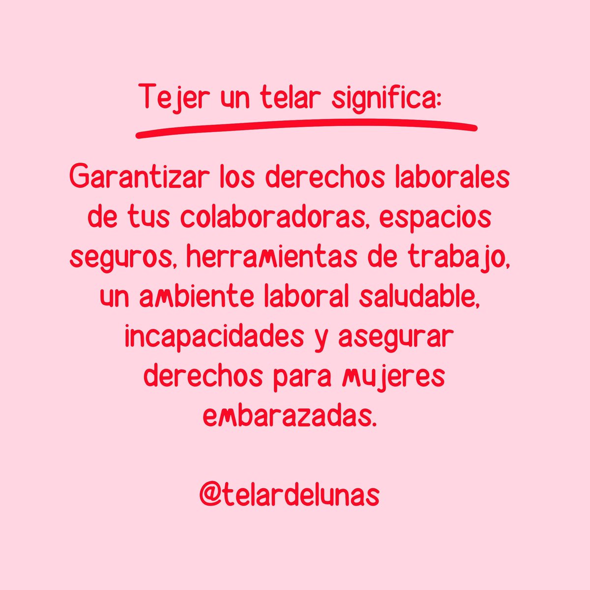 TelarDeLunas's tweet photo. Un ambiente laboral sano implica cubrir todas las necesidades para laobrar diganamete. . .
#telardelunas #ambientelaboral #perspectivafeminista #feminismo #gafasmoradas #feminismoilustrado #circulodemujeres #comunidaddemujeres  #mujerescuidandomujeres https://t.co/M9m9SuHbkJ