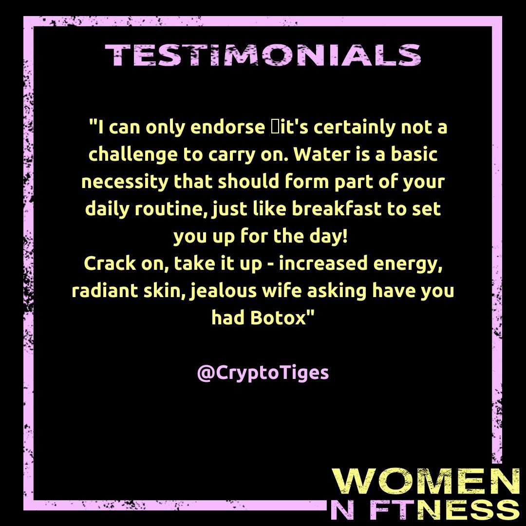 An amazing testimonial by @cryptotiges 🎉 
Get involved with our next challenge starting September 12th to earn yourself a place on our healthy list- 
Challenge - SHAKE IT . 
Register here - 
 docs.google.com/forms/d/e/1FAI…