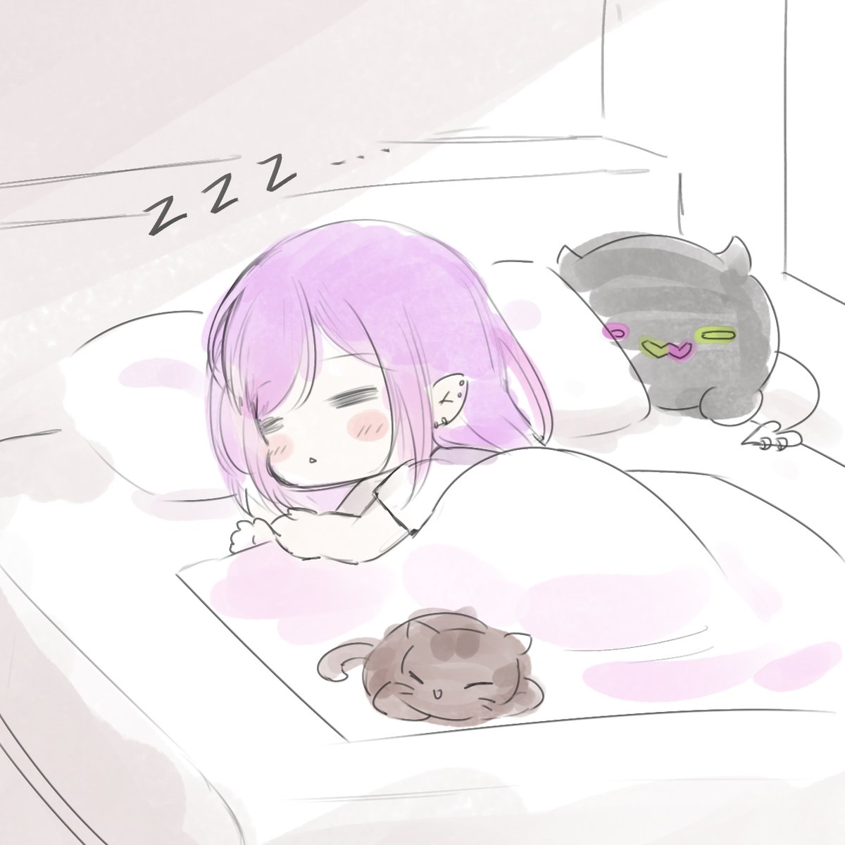 「ゆっくり休んでトワ様👾 TOWART ゆっくり寝ろトワ様 」𝖄𝖚𝖚悠🐧のイラスト 「ゆっくり休んでトワ様👾 TOWART ゆっくり寝ろトワ様 」𝖄𝖚𝖚悠🐧のイラスト