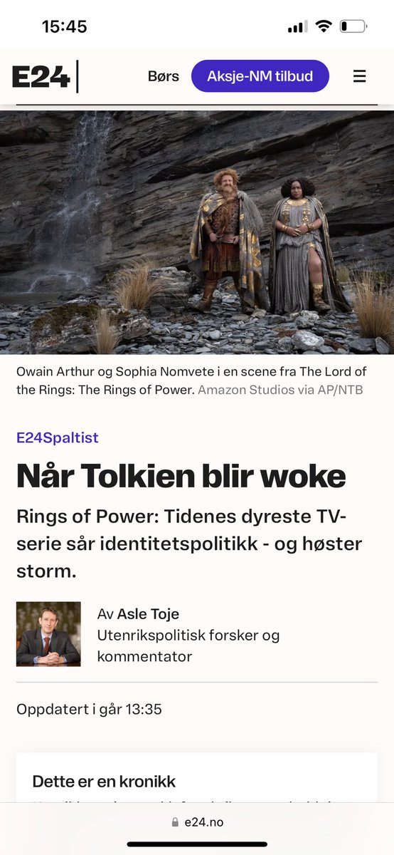 "Woke" hadde vært hvis orkene hadde hvit hud med dårlig skjeggvekst, dress, blåskjorte, og snakket med pipestemme. Også kalt vattnisse.