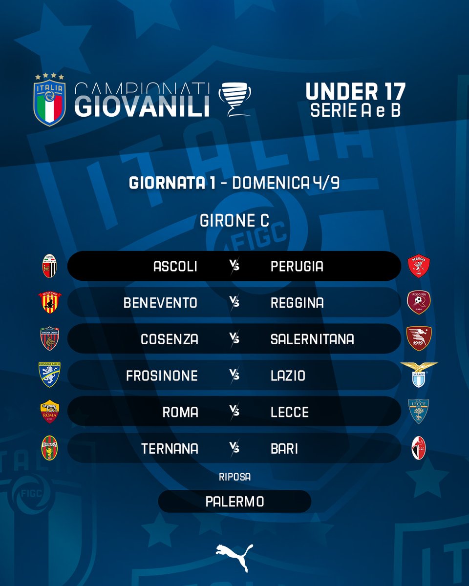 FIGCgiovanile's tweet photo. Domenica ripartono i campionati giovanili! ⚽🔥

A inaugurare questa nuova stagione sono le partite di Under 17 Serie A e B. Ecco tutte quelle previste in questa prima giornata 👆

#figc #settoregiovanile #sgs #campionatigiovanili #U17AB #figcsettoregiovanile #calcio https://t.co/ybe2VwF2Zl