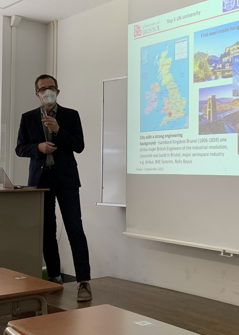 CDTR_Bristol's tweet photo. A great #TWHM conference again this year, plenary talk and opening the banquet this year thanking our great host. I was also excited to visit #Osaka Metropolitan University after the conference. https://t.co/rFrpaxAewB