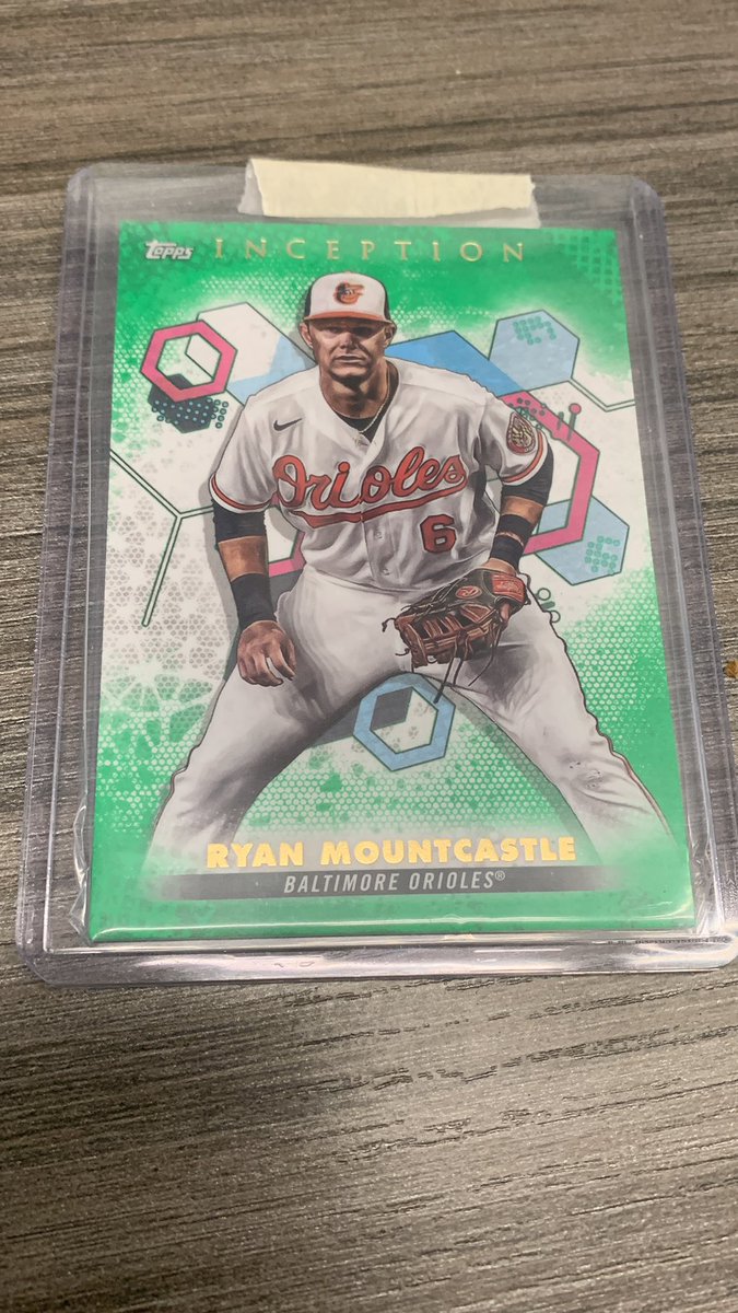 OsCardGiveAways's tweet photo. Os win last night and Ryan Mountcastle’s been playing some great defense at first base lately. That and a hr will make him our giveaway for last nights win. LIKE RETWEET AND FOLLOW. I’ll select one winner at noon. SORRY FOR THE SHORT NOTICE! #Birdland https://t.co/vxO6jEXmST