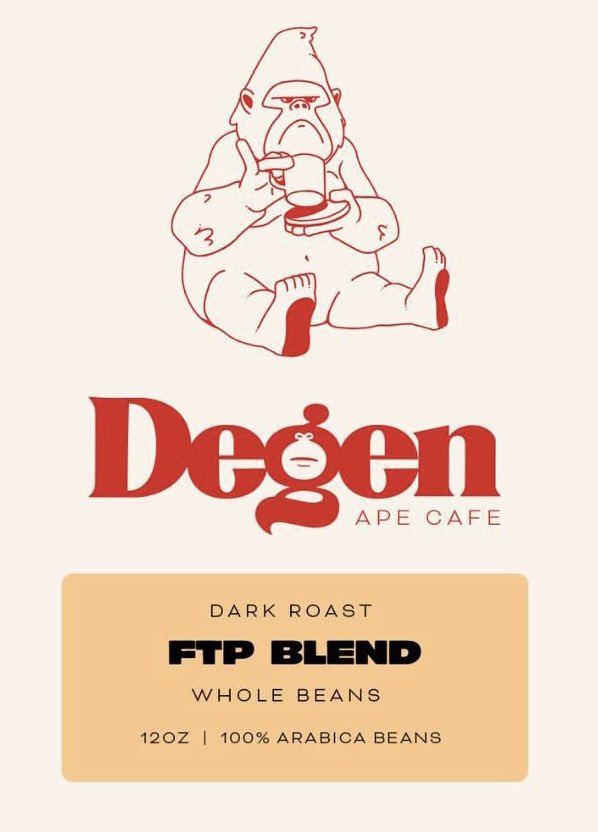 degenapecafe's tweet photo. It is our honor to present our new logo and merch designs developed by the great @monoliff, gib some love! 
☕️🦍 https://t.co/OIMtruEb5Z