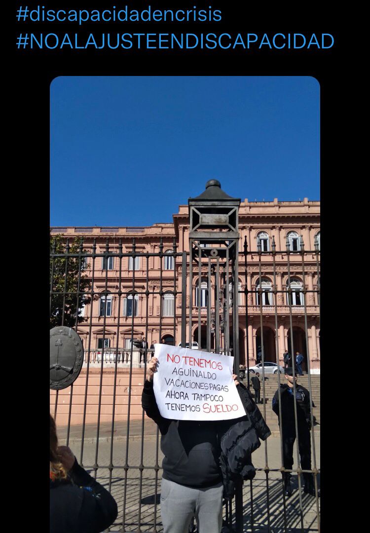 #NoAlAjusteEnDiscapacidad#NOOLVIDAR #ESTOSIGUEPASANDO  <a href="/SSSALUD/">🇦🇷 Superintendencia de Servicios de Salud 🇦🇷</a> <a href="/todonoticias/">TN - Todo Noticias</a> <a href="/alferdez/">Alberto Fernández</a>