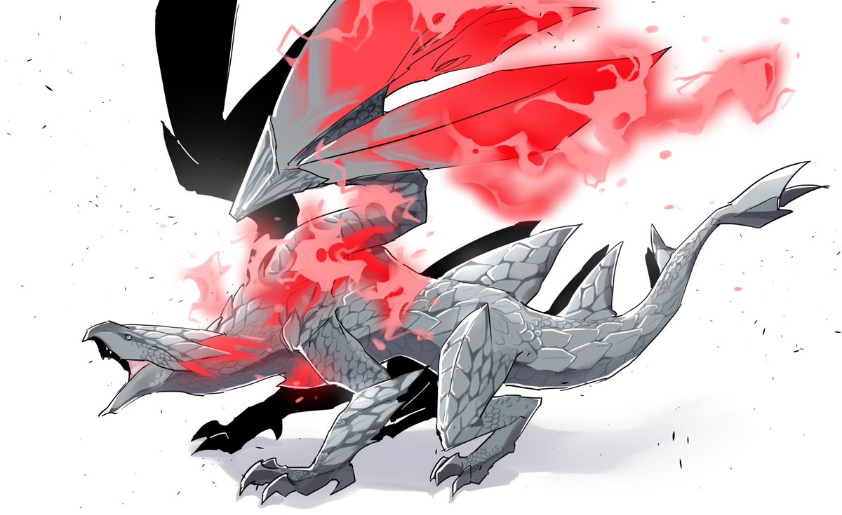 no humans white background pokemon (creature) solo tail dragon fire  illustration images