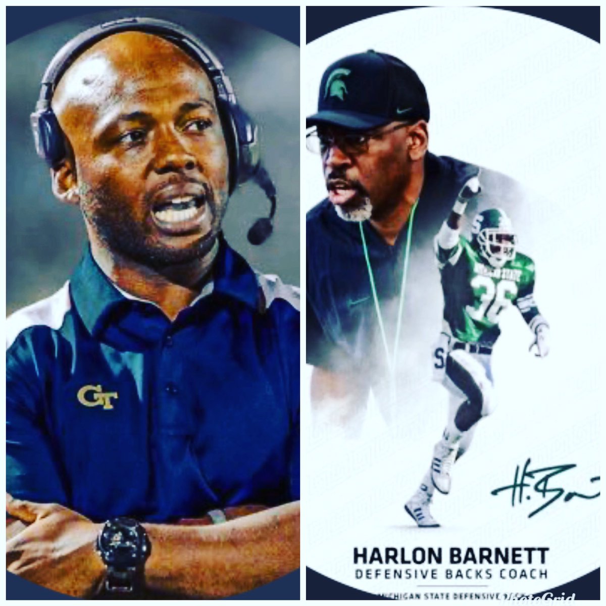 Good luck to our @vikenation alums and former @vikenationfb coaches @Mike_CoachD @HarlonBarnett as you kickoff your seasons‼️ #Zone15 #GoYellowJackets #GoGreen #GoVikes