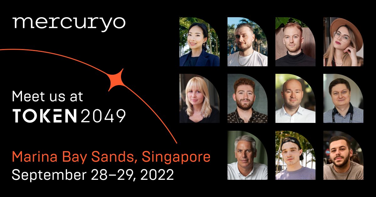 Mercuryo_io's tweet photo. Only a few more weeks until our Mercuryo team are at @Token2049 in Singapore ๐
Make sure to visit our stand to chat + learn more about our #payment solutions for your business, such as #BaaS (Banking-as-a-Service) or on- and off-ramps. https://t.co/hE4C4senaT