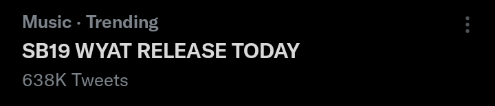 tia_luha's tweet photo. Nangangamoy 1M 'til tomorrow 🧐 sheeeeeshhhhhh..... The Ppop Kings paved the way! 

SB19 WYAT RELEASE TODAY 
@SB19Official #SB19
#SB19WYATMVOutNow https://t.co/BzLtUosM7f