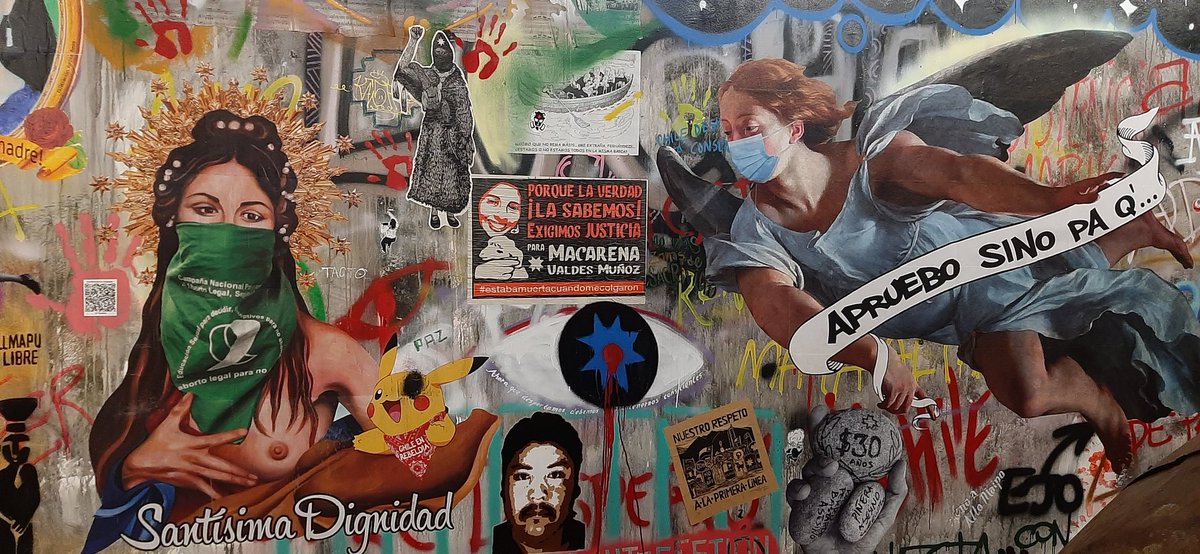 El Museo del Estallido Social. La dignidad guiando al pueblo. Santiago de Chile