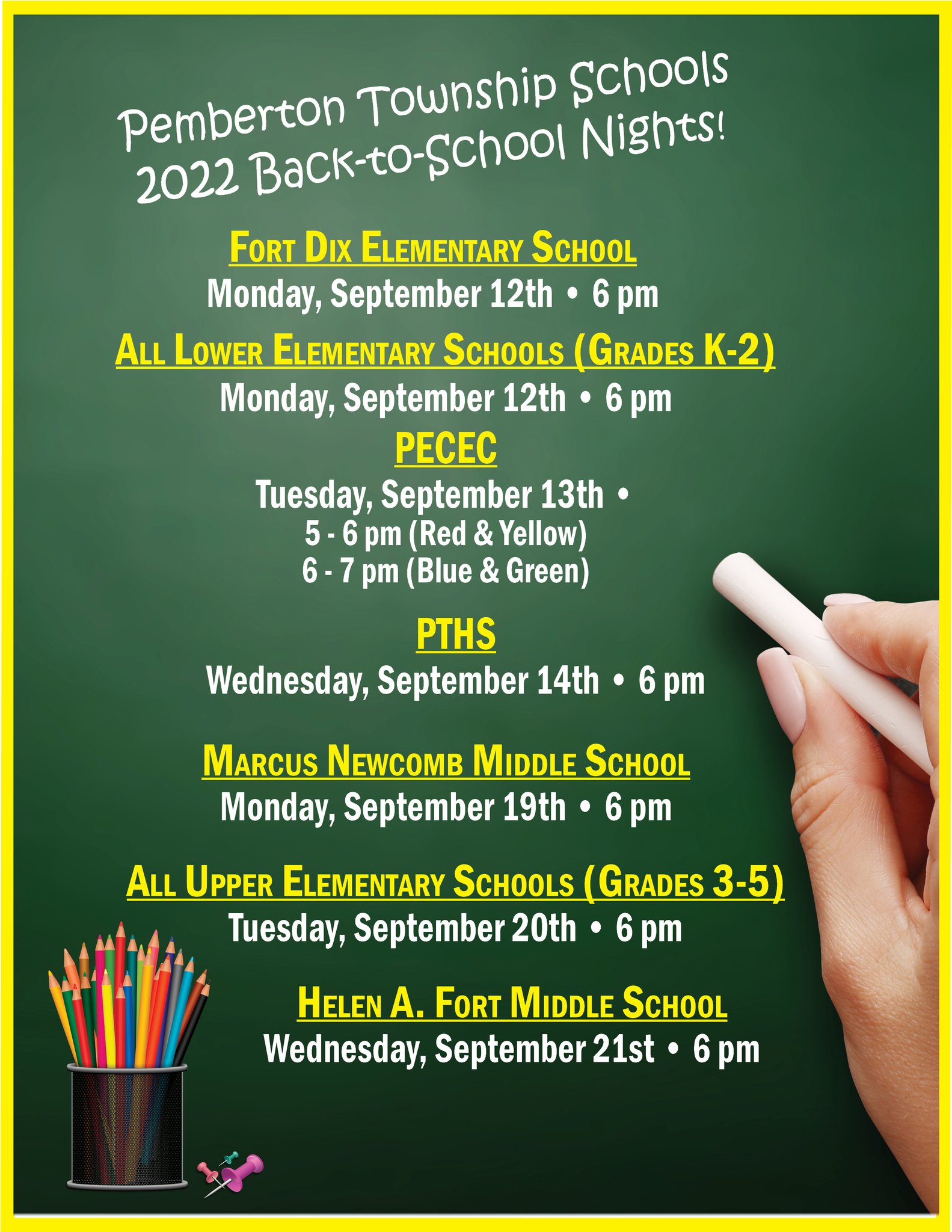 Pemberton Schools on Twitter "Parents Please see the flyer below to