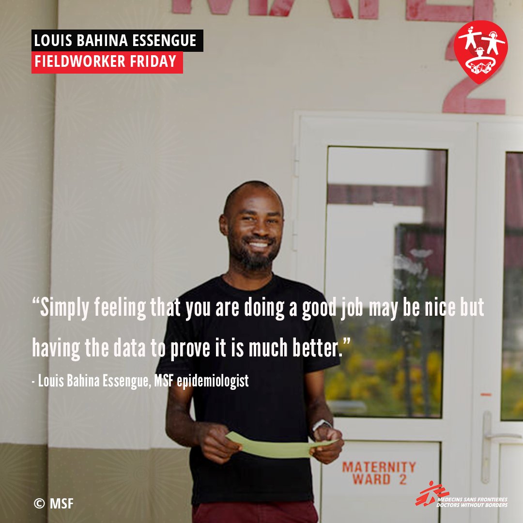 MSF_southafrica's tweet photo. Louis Bahina Essengue, an MSF epidemiologist, explains how using expert analytical skills and a lot of data can help understand a healthcare crisis. And, crucially, where it can empower medical teams to make a difference #FieldWorkerFriday 👉 https://t.co/yWvyknED0N https://t.co/lxHDdGIwGC