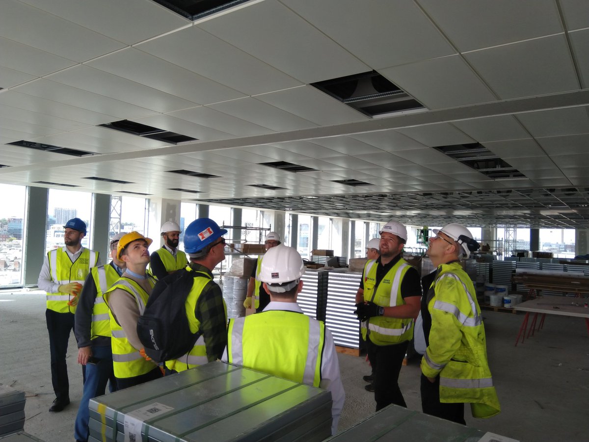 NorthumbriaProp's tweet photo. A few more images from yesterday's visit to #BankHouse courtesy of @bandkbuild &amp; #RICS 1947 Club - this time of the interior of the building rather than the stunning views from the roof @KF_NorthEast https://t.co/Uez2DquKMZ
