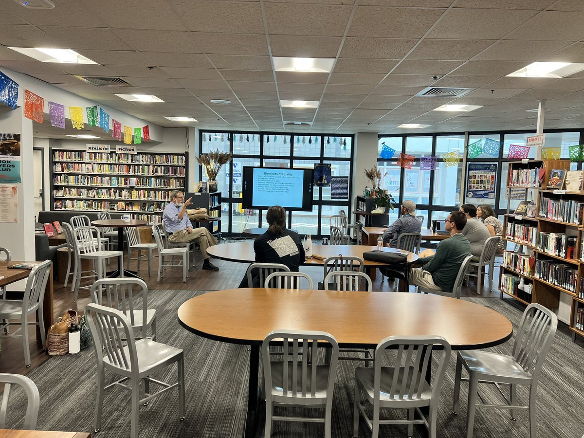 NpsStem's tweet photo. We were so fortunate to have @alisonmellomath and @steveleinwand  discuss their ideas about math teaching and learning with  @CyrusPeirceMS and NHS math teachers and special educators!! #whalerpride #weareallwhalers https://t.co/a8qNicYo21