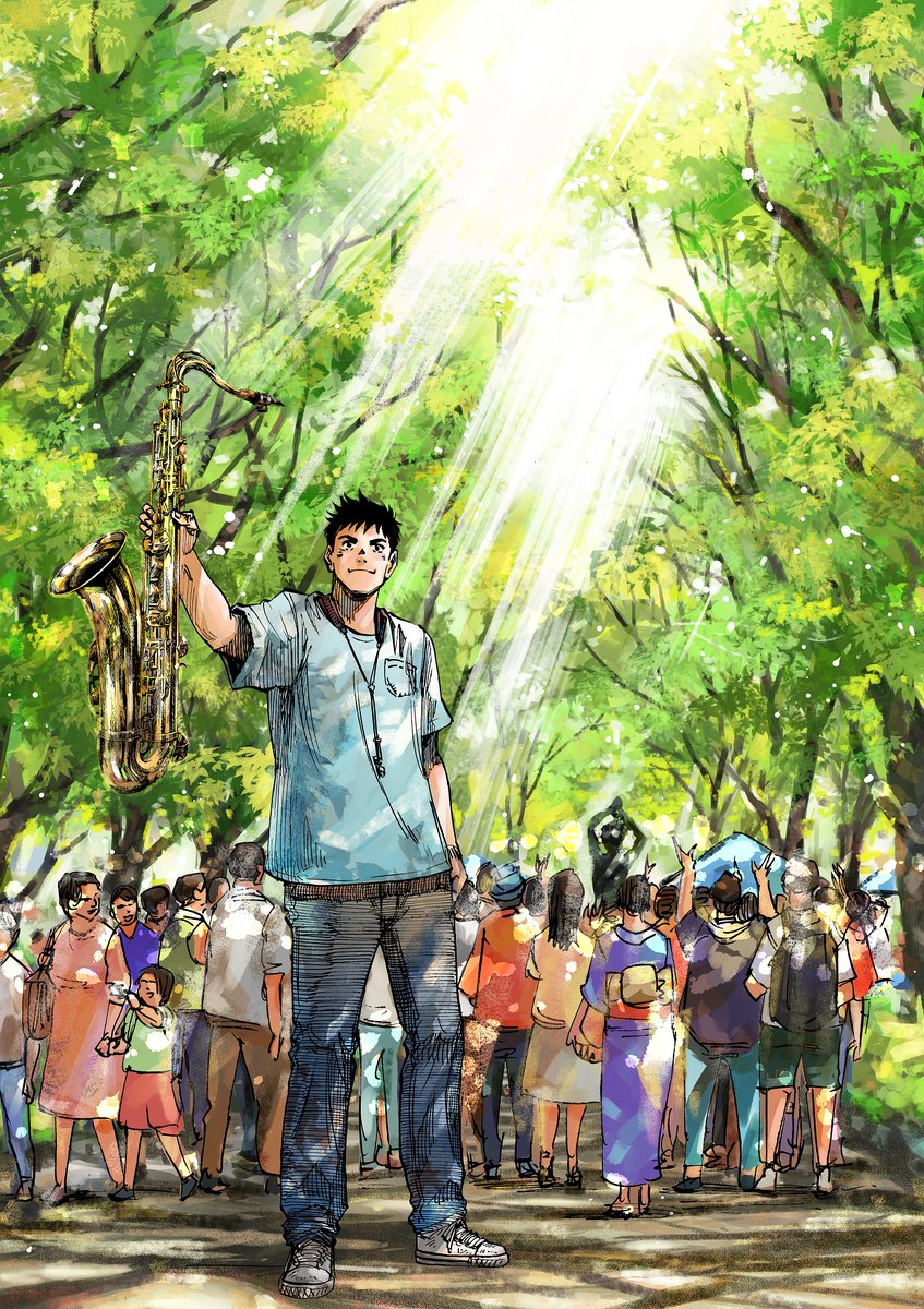 BLUE GIANT 石塚真一 直筆サイン入り 複製原画