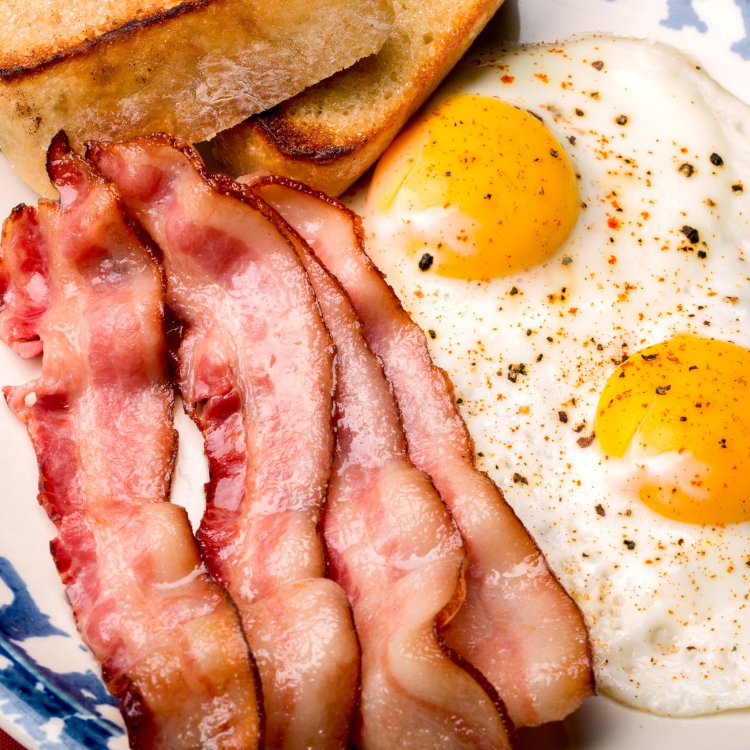 Crispy, sizzling, &amp; delicious. 🥓 Today we're celebrating breakfast's favorite side dish for #NationalBaconDay! Come pick up your favorite bacon today!