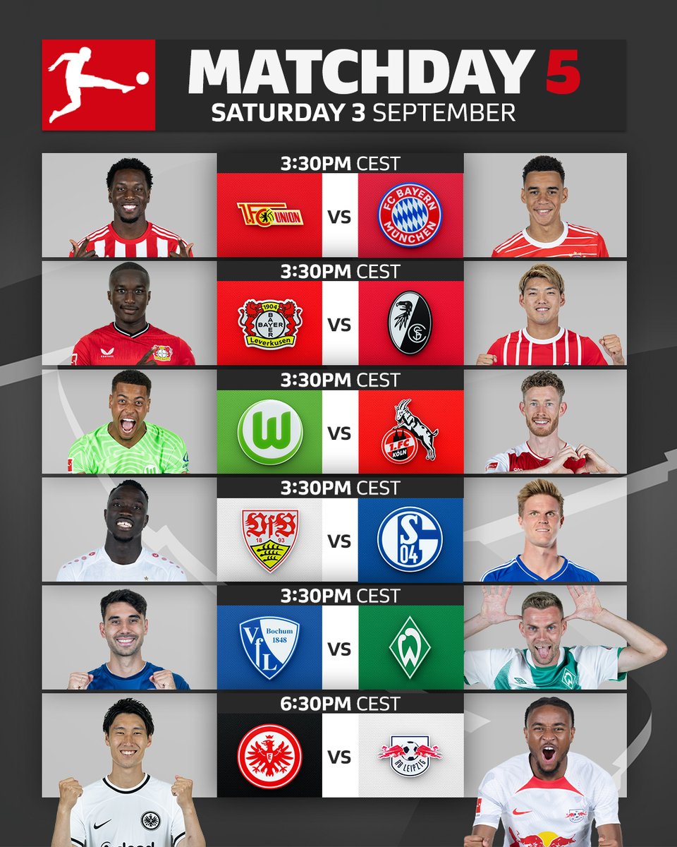 Okay, it's prediction time: 🔮

#Bundesliga #MD5 is upon us. Which of these…