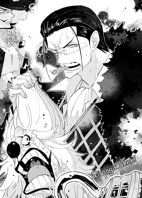 クロスギルドずるい。バギー船長とクロコダイルとミホークがわちゃわちゃしてるの見て、手を叩いて喜ばないおっさん世代はいねーでしょ無理。飛び道具わよ。
#ONEPIECE 