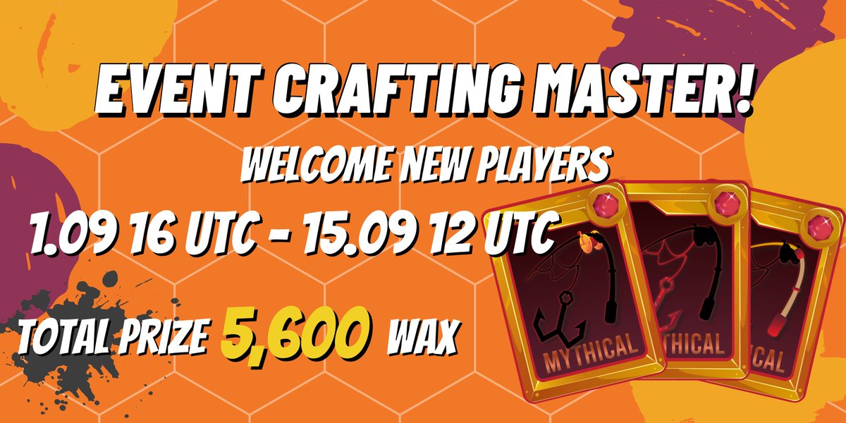 Hello fisher
Welcome new players 👋 

Starting from 1 September 16 UTC - 15 September 12 UTC⏰ 
Read more at 
Discord : discord.io/fishinglands

🎁    3x promo pack  🎁 
1⃣Follow
2⃣Like+RT❤️
3⃣ Tag 3 friends.
4⃣ Write in the comments Wax Wallet
 #NFTGiveaway  #WAXP