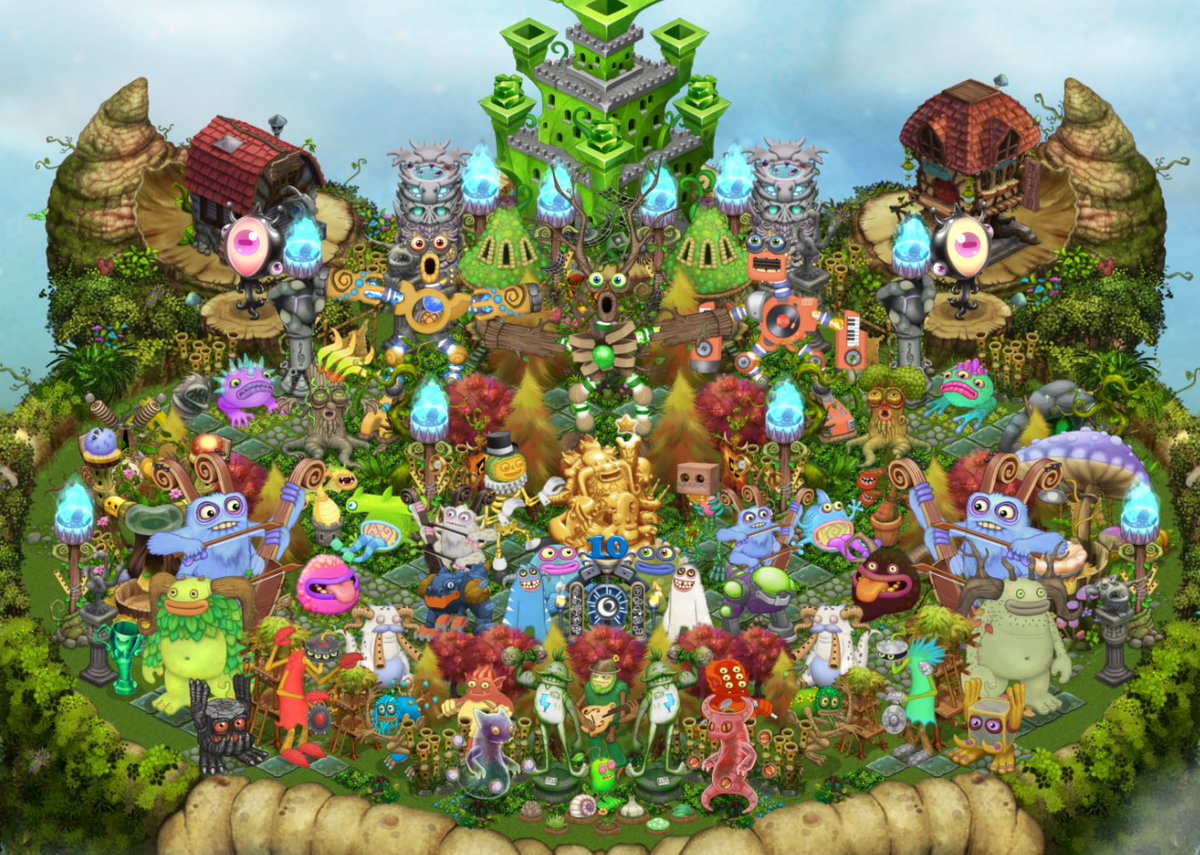 pickle_dapper's tweet photo. @SingingMonsters 39381326GG - I feel like my plant island sets the wrong expectations because the rest of my islands are not this elaborate 😭 https://t.co/mHTJ539jNr
