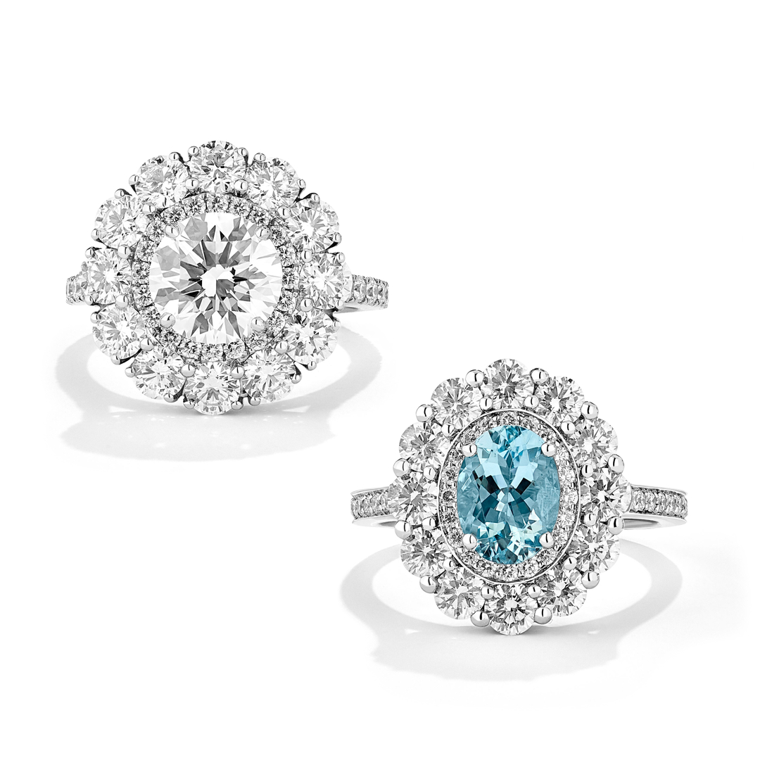 A love that defies tradition.

"From a contemporary cluster of diamonds to a dazzlingly blue aquamarine, at Garrard your engagement ring can be set with any stone of your choice. I always recommend taking your time and trying on different styles and stones – finding your perfec