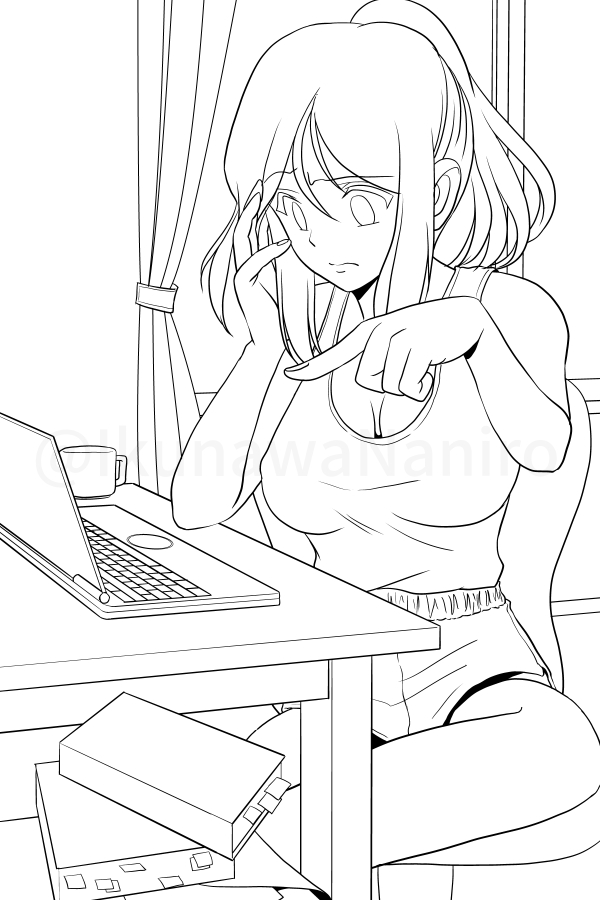 #週末ガルパンお絵描き120分一本勝負
#週末ガルパンお絵描き120分一本勝負20220902
論文作成中のメグミさん。
時間切れ。線画までしか出来ませんでした(欲張りすぎ)後日仕上げます。