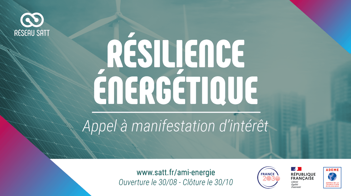PULSALYS (@pulsalys) on Twitter photo 📢 Chercheurs de Lyon & St-Etienne <a href="/UniversiteLyon/">Université de Lyon</a>, le <a href="/ReseauSATT/">Réseau SATT</a> & <a href="/ademe/">ADEME</a> lancent l’A.M.I Résilience Énergétique 🚀
Objectif : Détecter et accompagner le transfert de solutions de résilience énergétique qui puissent être mises en œuvre avant 2030 💡
👉 pulsalys.fr/article/le-res… 📢 Chercheurs de Lyon & St-Etienne <a href="/UniversiteLyon/">Université de Lyon</a>, le <a href="/ReseauSATT/">Réseau SATT</a> & <a href="/ademe/">ADEME</a> lancent l’A.M.I Résilience Énergétique 🚀
Objectif : Détecter et accompagner le transfert de solutions de résilience énergétique qui puissent être mises en œuvre avant 2030 💡
👉 pulsalys.fr/article/le-res…