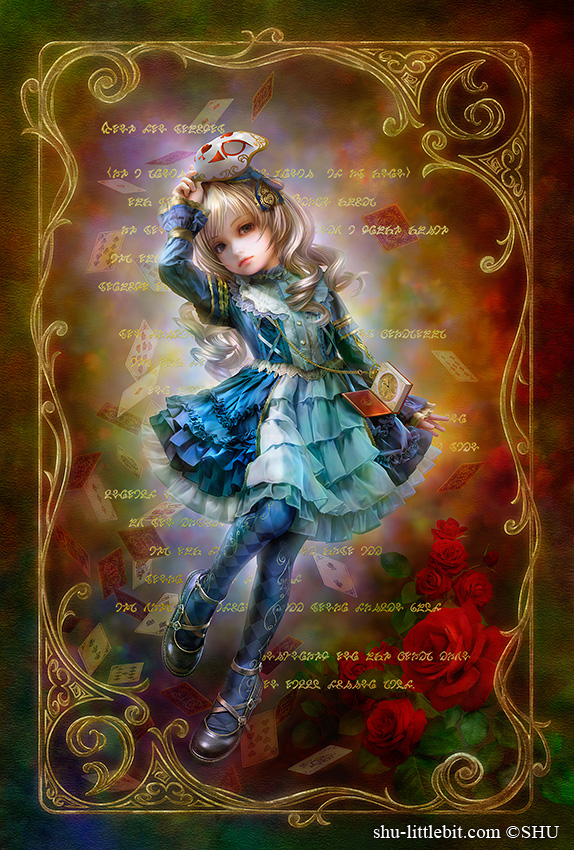 メール便に限り送料無料!! SHU アリス絵画 SHU アリス イラスト