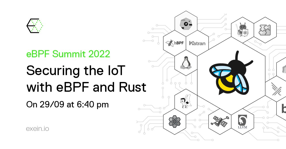 We are pleased to announce that our CPO, Giovanni Alberto Falcione will be speaking at eBPF Summit.

He will discuss about how our open source project Pulsar and eBPF can help make IoT devices more secure.

Stay tuned ebpf.io/summit-2022/