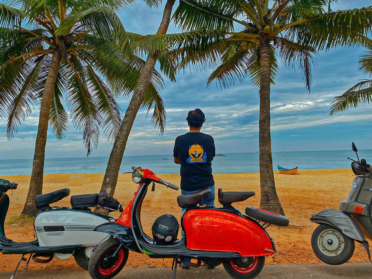 lohithrao's tweet image. Reliving the old times! #lambretta  #Mattu #Udupi #Karnataka #India