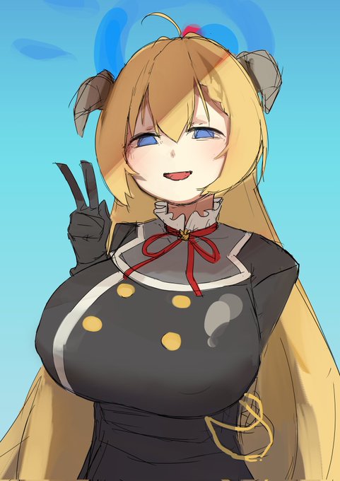 アカリと顔に影が落ちるのお題で描いた!
#ブルアカワンドロ部 
#イラスト 