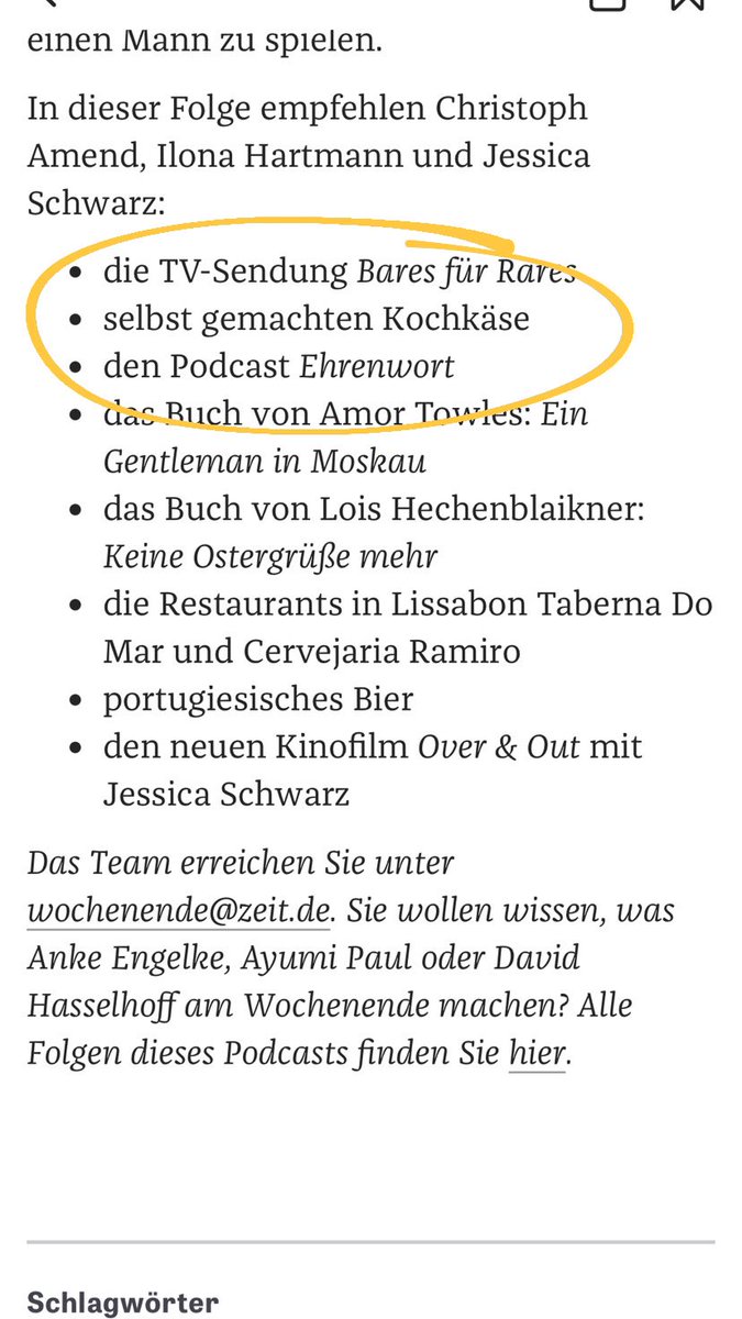 Die Zutaten für den perfekten Sonntag! Danke für das liebe Kompliment und fürs Weitersagen @zirkuspony und <a href="/ch_amend/">Christoph Amend</a>