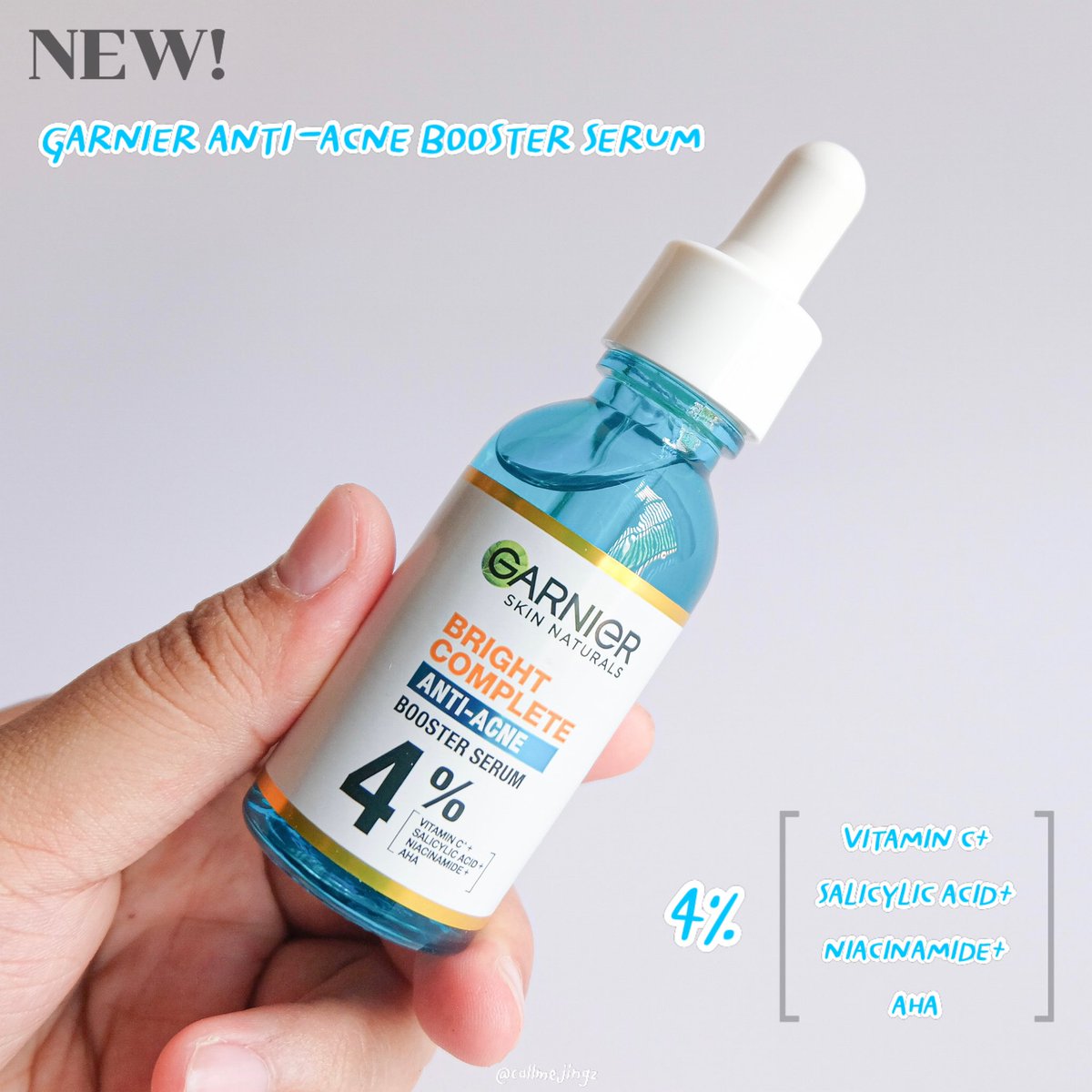 callmejingz's tweet photo. มูฟออนจากการ์นิเย่ไม่ได้จริงง ล่าสุดออกตัวใหม่ GARNIER ANTI-ACNE BOOSTER SERUM💦 ได้ลองใช้มาอาทิตย์นึง พวกสิวลดลงจริง ทั้งรอยสิวรอยดำ แต่ใช้เวลานิดนึง ตัวเนื้อเซรั่มเบามาก ชุ่มชื้นแต่ไม่เหนียว เราใช้ทั้งกลางวัน-กลางคืนเลย ✨🥹 
#ใช้ดีบอกต่อ #เซรั่มสู้สิวอัพผิวไบรท์ https://t.co/cvnlbXksa4