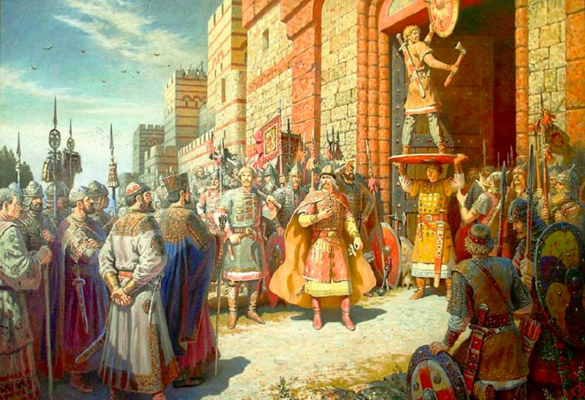 📜 #OTD in 911 the very first diplomatic treaty of the Ancient #Rus' was signed in #Constantinople. ✍️ Inked by Prince Oleg of Rus' & Emperor Leo VI of Byzantium, it regulated criminal & maritime law and is considered a document of incomparable complexity & detail for that era.